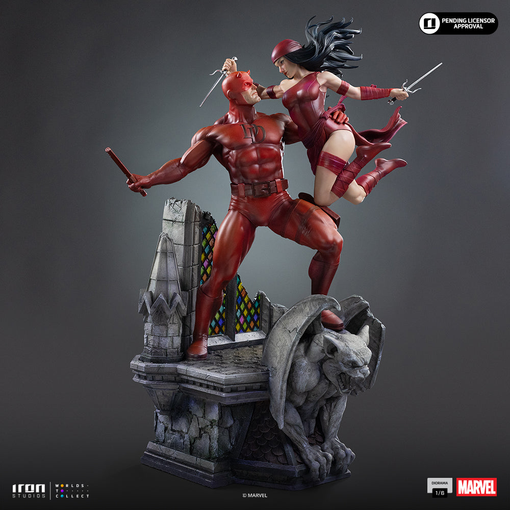 Pre-Order - Statue Daredevil and Elektra - Marvel Comics - Diorama 1/6 - Iron Studios