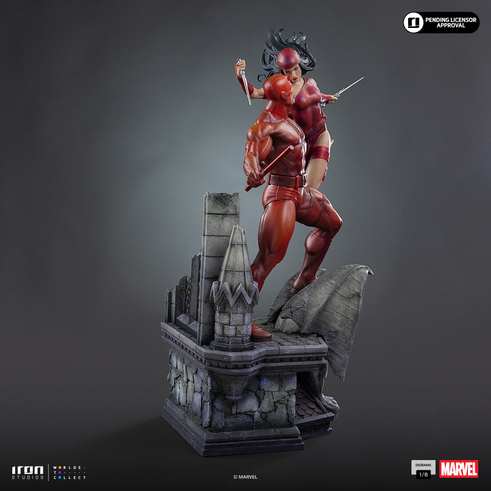 Pre-Order - Statue Daredevil and Elektra - Marvel Comics - Diorama 1/6 - Iron Studios