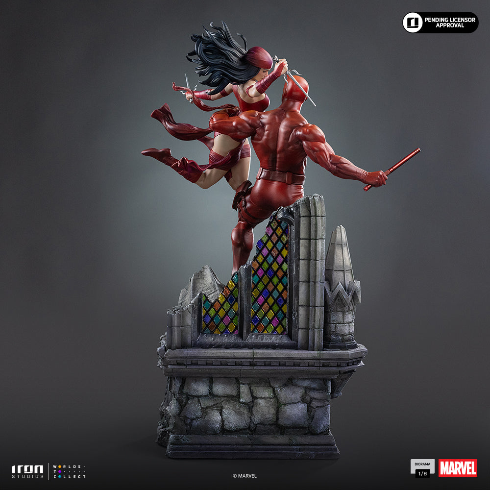Pre-Order - Statue Daredevil and Elektra - Marvel Comics - Diorama 1/6 - Iron Studios