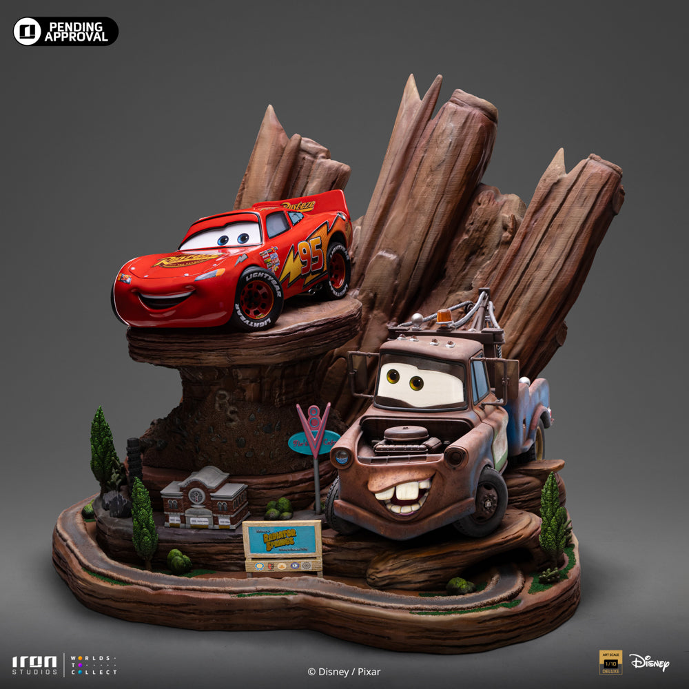 Statue Lightning Mcqueen & Tow Mater - Cars - Deluxe Art Scale 1/10 - Iron Studios