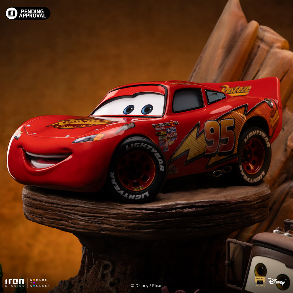 Statue Lightning Mcqueen & Tow Mater - Cars - Deluxe Art Scale 1/10 - Iron Studios