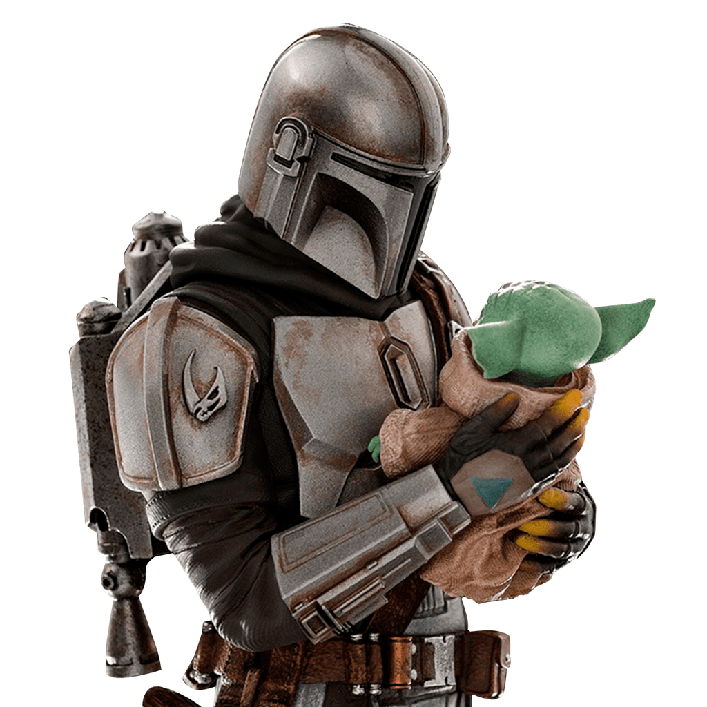 The Mandalorian and Grogu - Star Wars: The Mandalorian - Art Scale 1/10 - Iron Studios