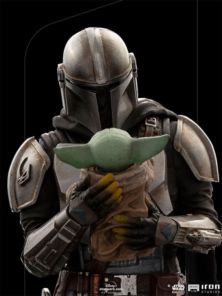 The Mandalorian and Grogu - Star Wars: The Mandalorian - Art Scale 1/10 - Iron Studios