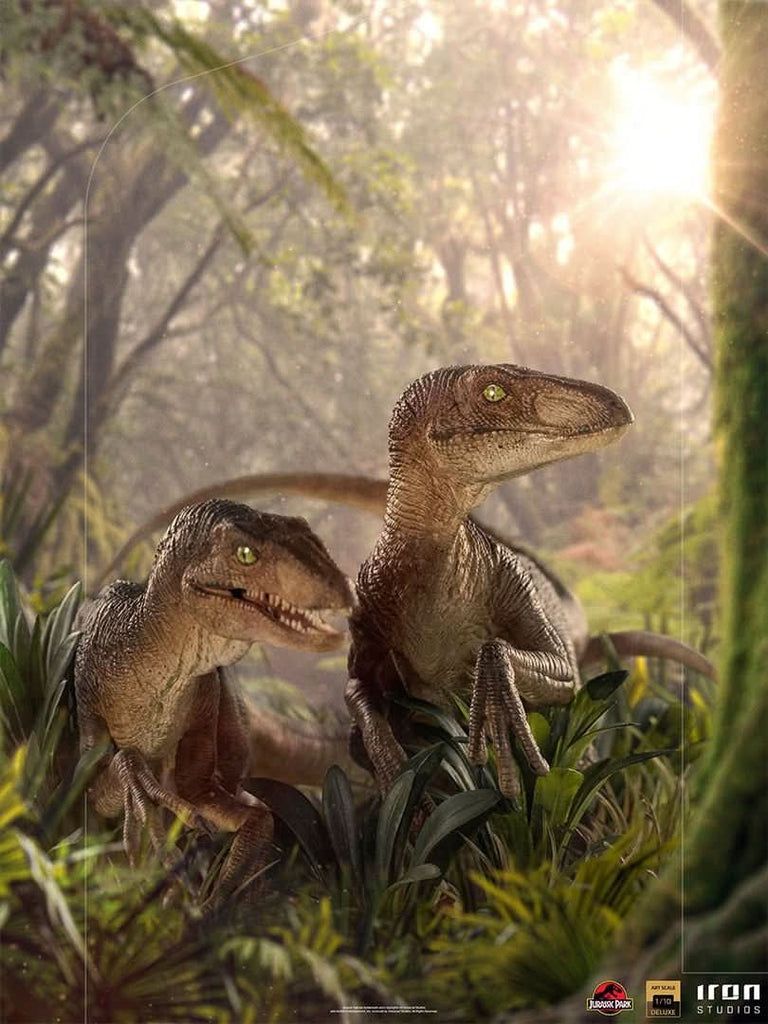 Just The Two Raptors - Jurassic Park - Art Scale 1/10 - Iron Studios