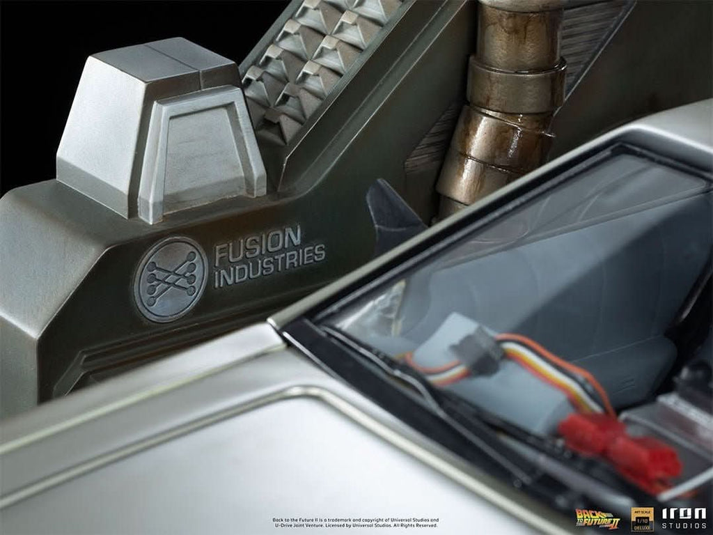 Statue Delorean Full Set Deluxe - Back to the Future II - Art Scale 1/10 - Iron Studios
