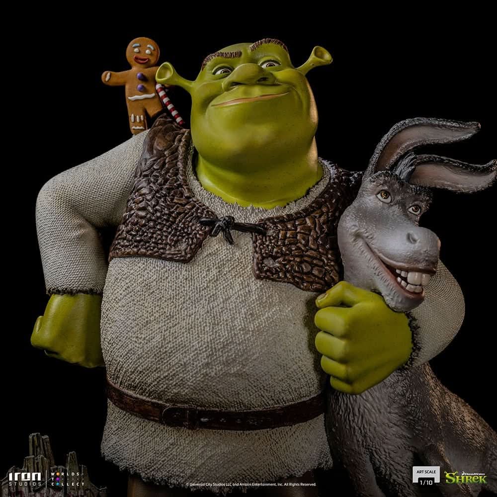 Shrek, Donkey and The Gingerbread Man - Shrek - Art Scale 1/10 - Iron Studios