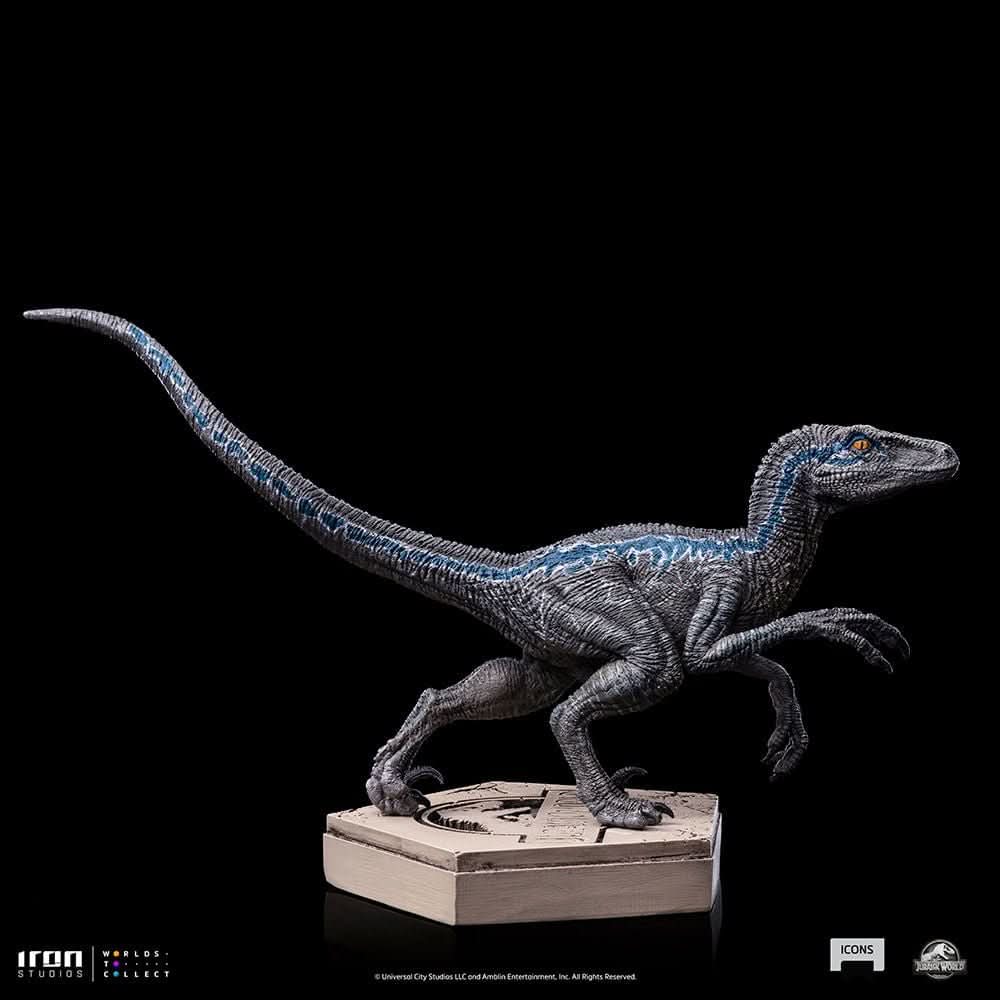 Velociraptor Blue A - Jurassic World - Icons - Iron Studios
