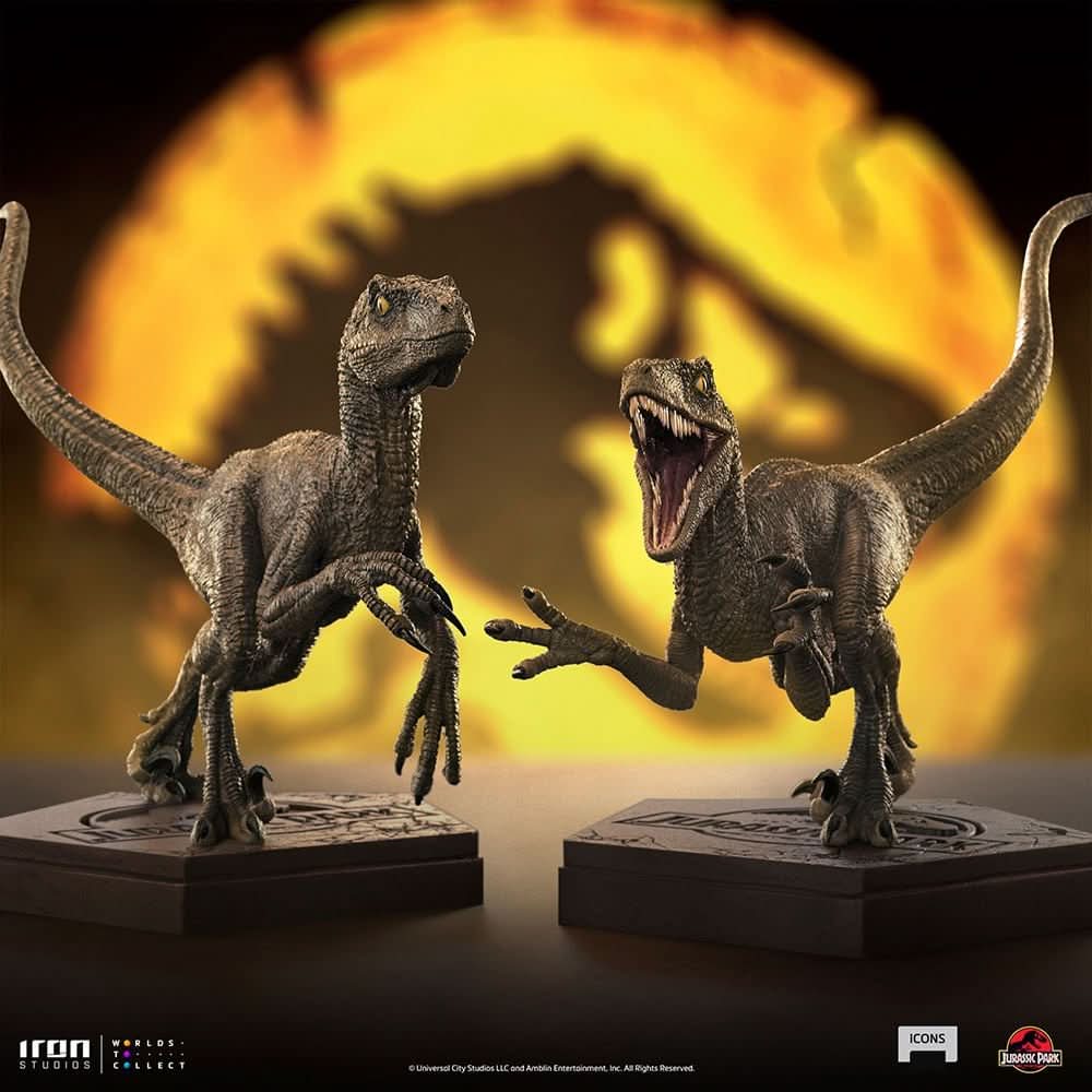 Velociraptor A - Jurassic Park - Icons - Iron Studios