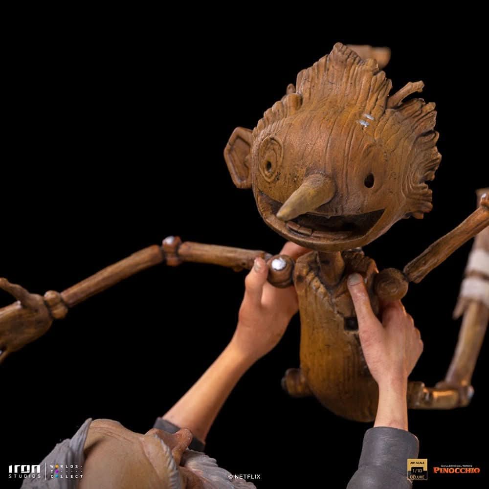 Statue Geppetto & Pinocchio Deluxe (Signed Version) - Pinocchio - Art Scale 1/10 - Iron Studios