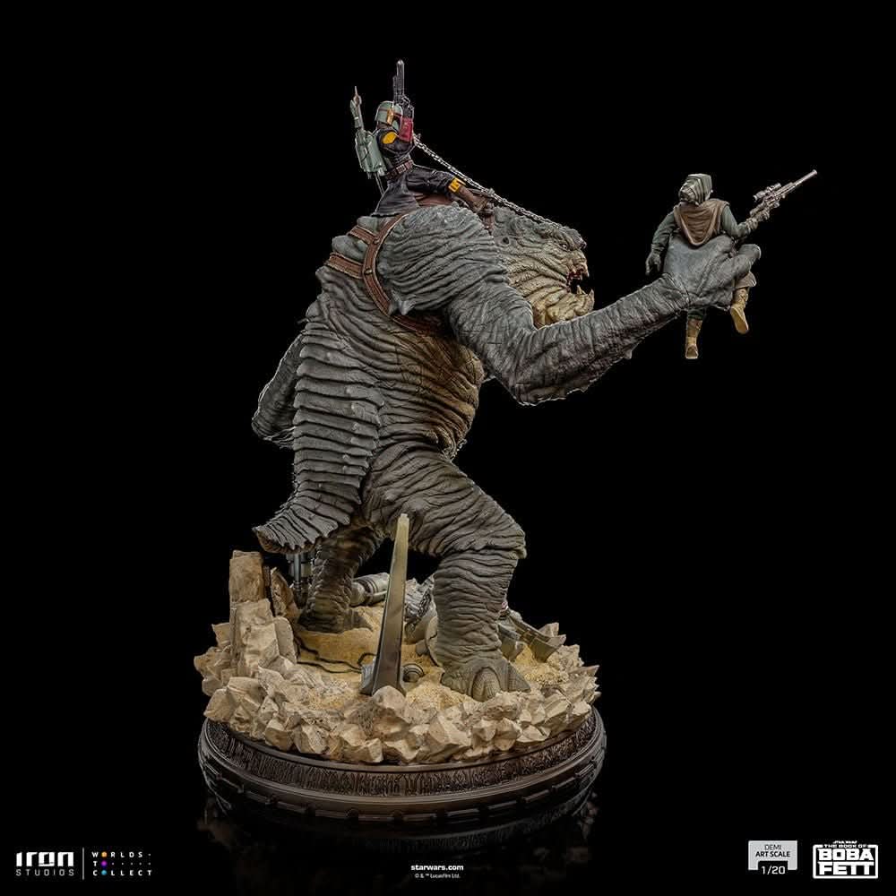 Statue Boba Fett and Rancor - Star Wars: The Book of Boba Fett - Demi Art Scale 1/20 - Iron Studios