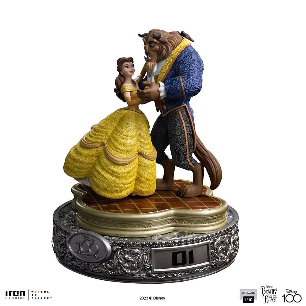 Statue Beauty and The Beast 100 Years Version - Disney 100th - Beauty and The Beast - Art Scale 1/10 - Iron Studios
