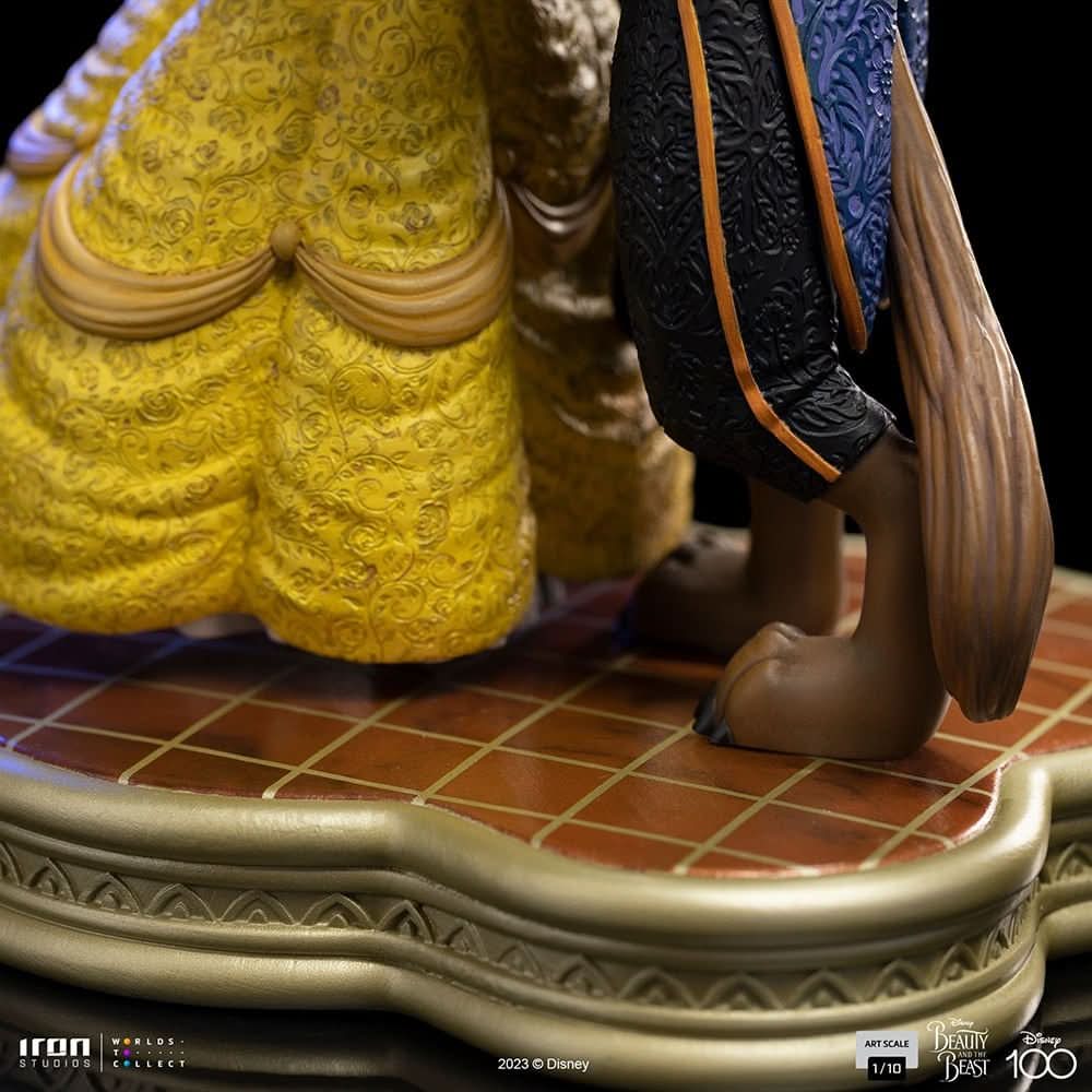 Statue Beauty and The Beast - Disney 100th - Beauty and The Beast - Art Scale 1/10 - Iron Studios