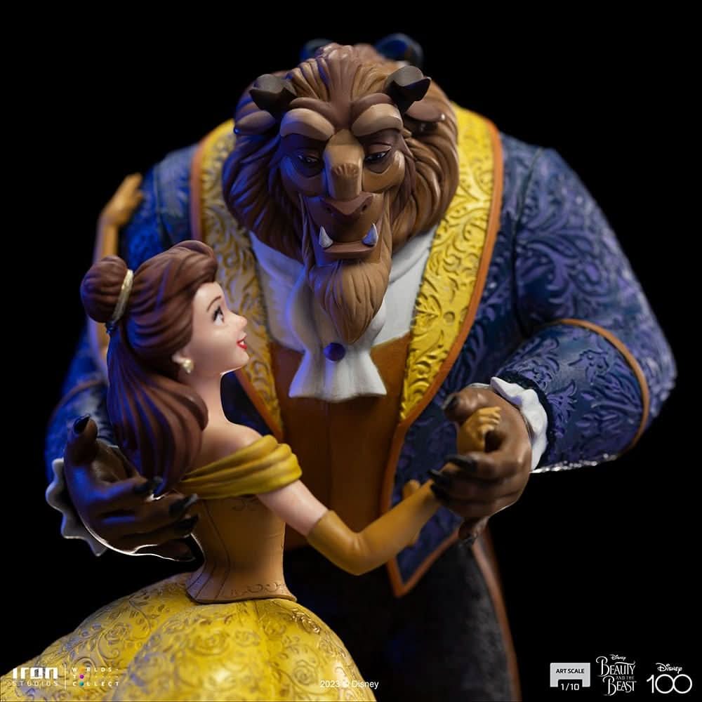 Statue Beauty and The Beast - Disney 100th - Beauty and The Beast - Art Scale 1/10 - Iron Studios
