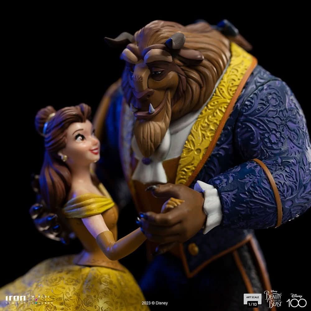 Statue Beauty and The Beast - Disney 100th - Beauty and The Beast - Art Scale 1/10 - Iron Studios