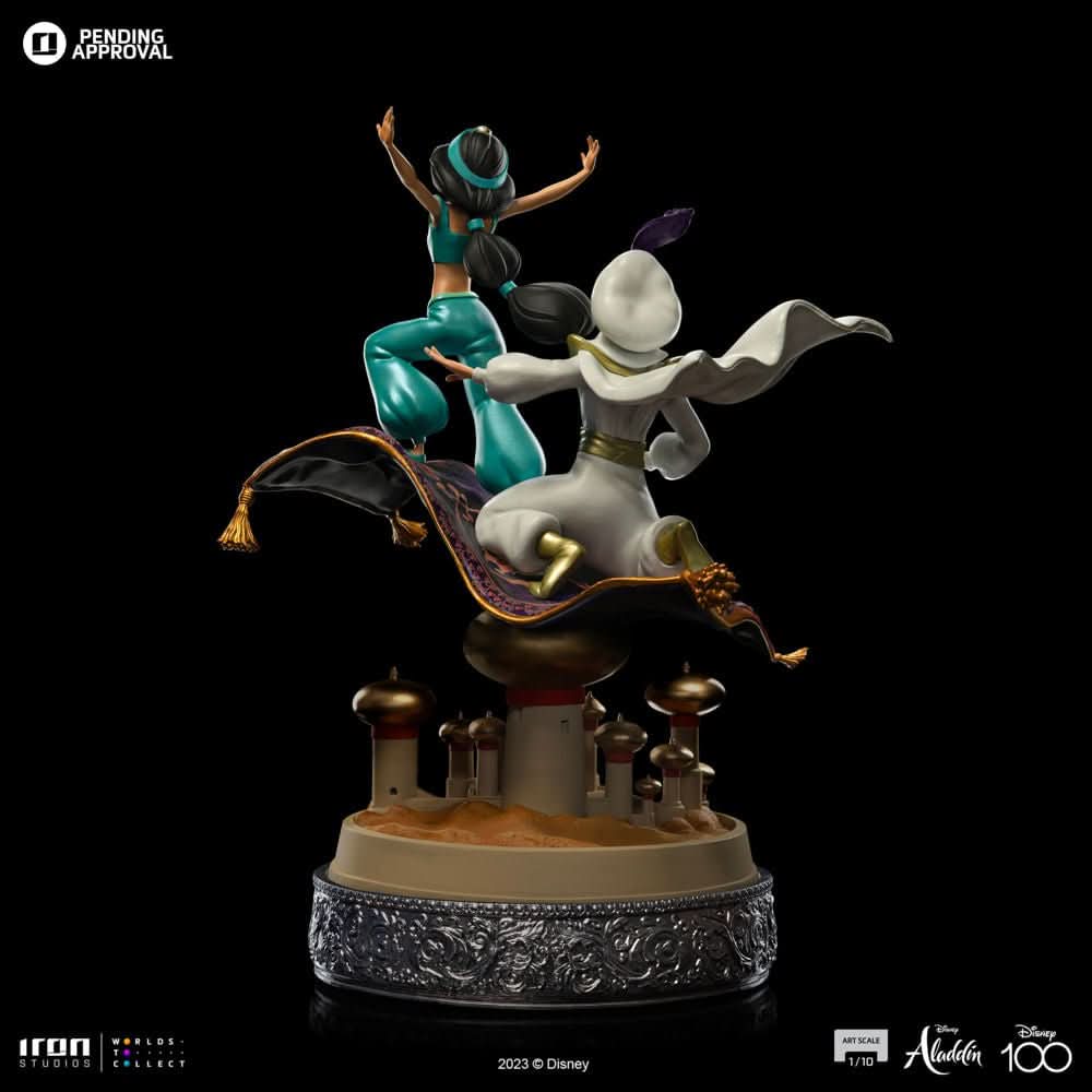 Statue Aladdin and Jasmine 100 Years Version - Disney 100th - Aladdin - Art Scale 1/10 - Iron Studios