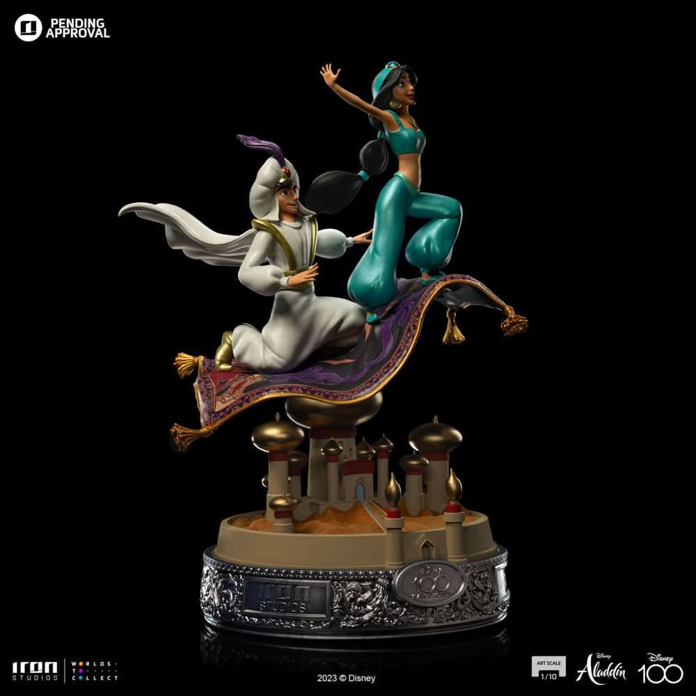 Statue Aladdin and Jasmine 100 Years Version - Disney 100th - Aladdin - Art Scale 1/10 - Iron Studios