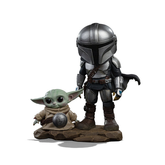 Pre-Order - Statue Mandalorian and Grogu - The Mandalorian - MiniCo - Iron Studios