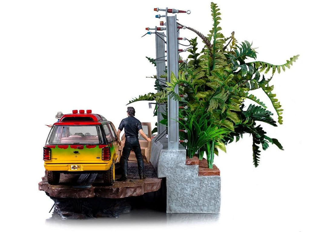 Statue T-Rex Attack - Jurassic Park (SET B) - Art Scale 1/10 - Iron Studios