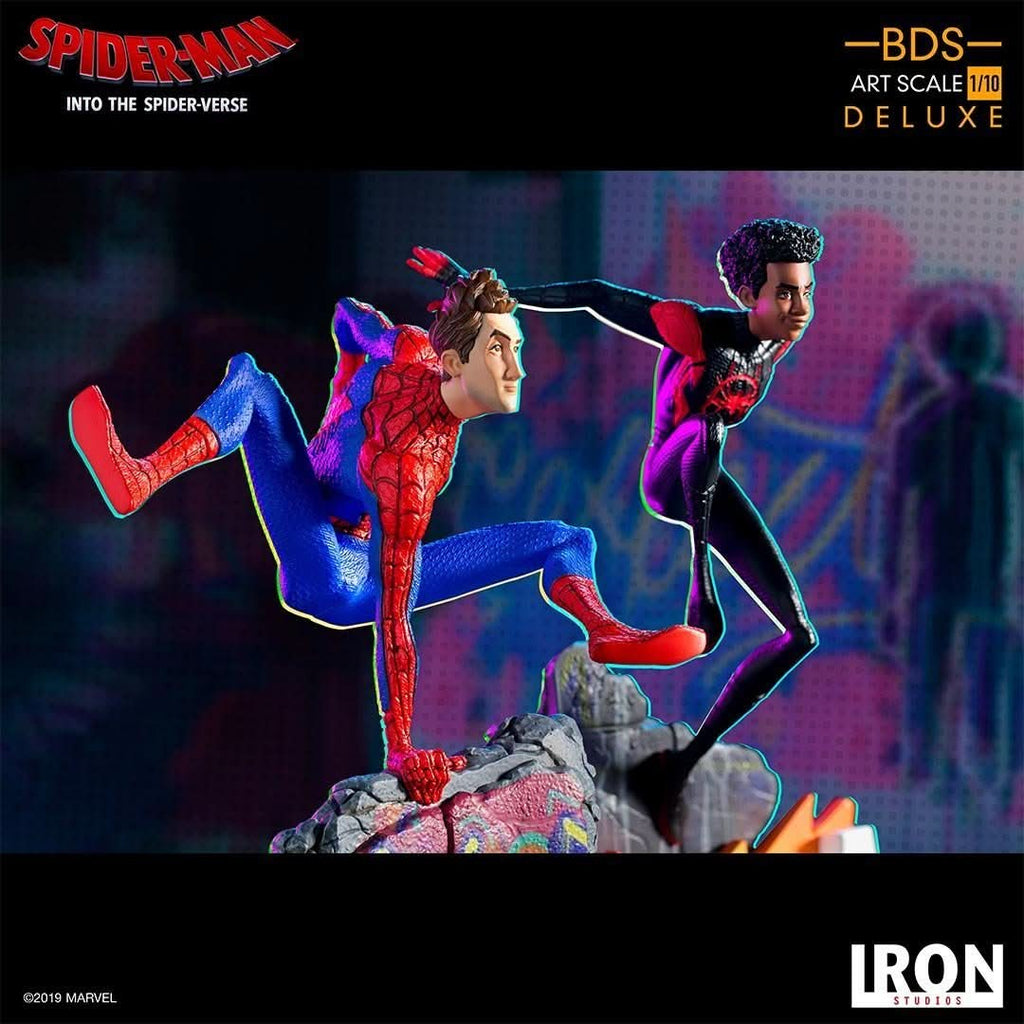 Spider Noir and Spider Ham - Spiderman: Into The Spiderverse - Art Scale 1/10 - Iron Studios