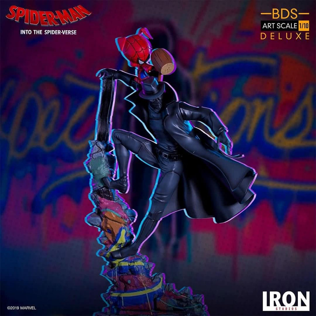 Spider Noir and Spider Ham - Spiderman: Into The Spiderverse - Art Scale 1/10 - Iron Studios