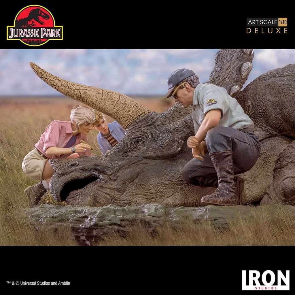 Triceratops Diorama - Jurassic Park - Art Scale 1/10 - Iron Studios