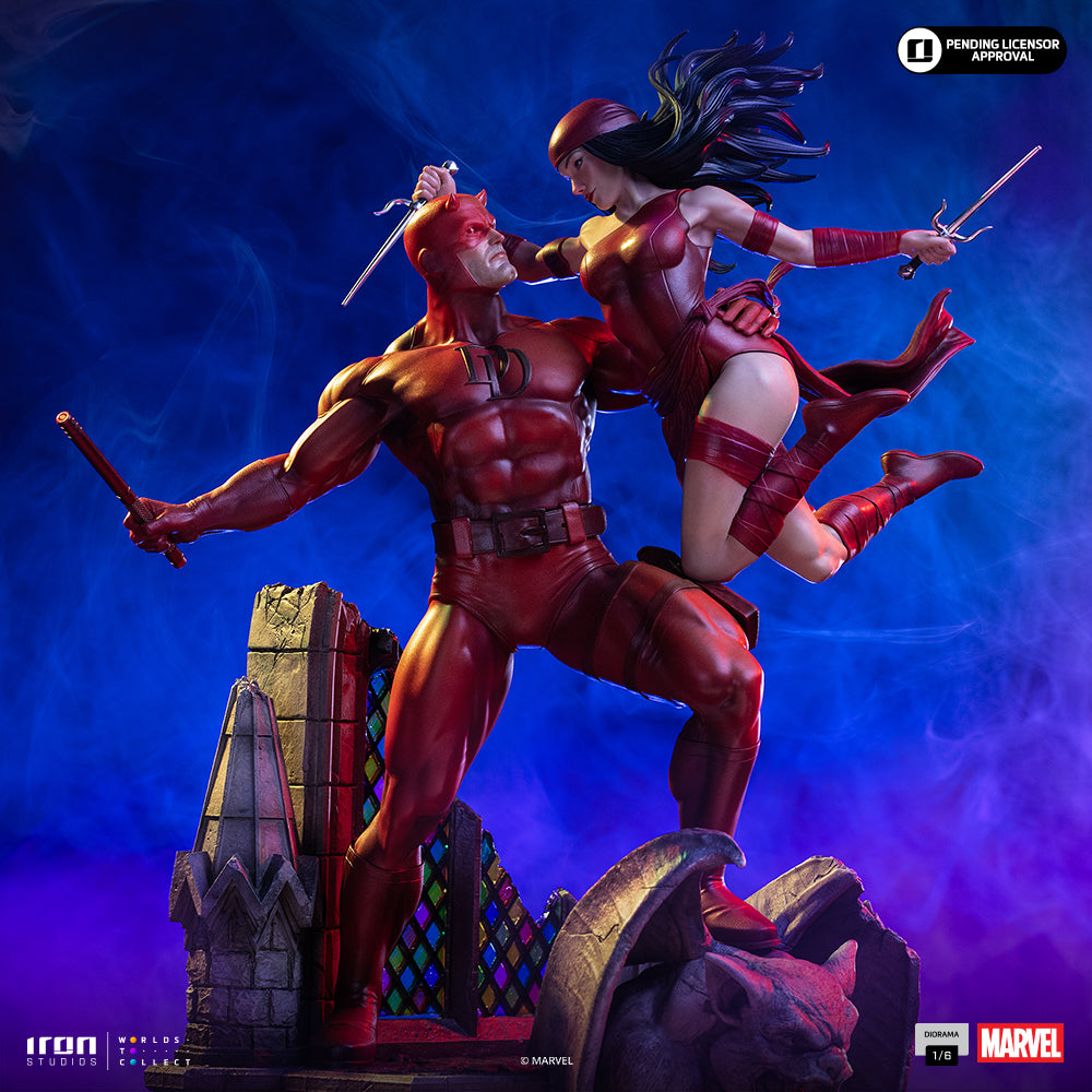 Pre-Order - Statue Daredevil and Elektra - Marvel Comics - Diorama 1/6 - Iron Studios