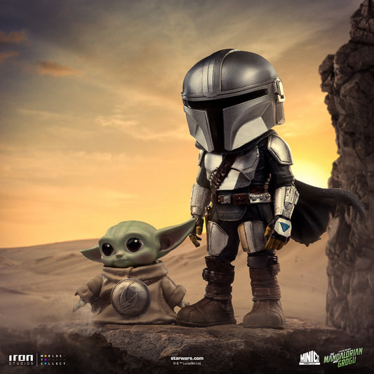 Pre-Order - Statue Mandalorian and Grogu - The Mandalorian - MiniCo - Iron Studios
