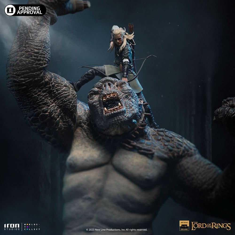 Legolas vs Cave Troll - The Lord of the Rings - BDS Art Scale 1/10 - Iron Studios