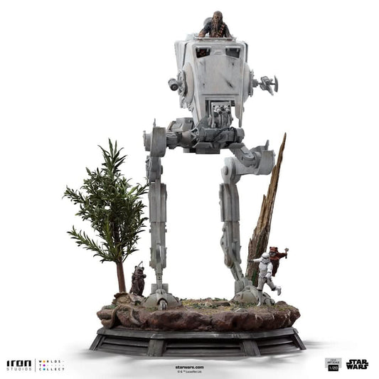 Digital Pre - Order - Statue AT - ST and Chewbacca - Star Wars - Demi Art Scale 1/20 - Iron Studios