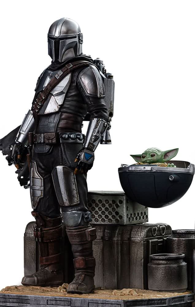 Din Djarin and Din Grogu - Star Wars: The Mandalorian - Art Scale 1/10 - Iron Studios